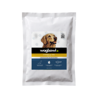 Wagbowl Chicken & Veg with Rice fresh dog food 1kg pouch