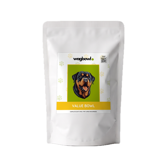Wagbowl Value Bowl fresh dog food, 1kg stand-up pouch